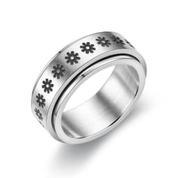 image-New simple transfer jewelry men's titanium steel rotatable beer bottle chain ring personality domineering ring