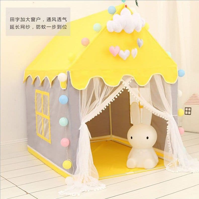 image-Jihong Princess Tent Castle - Red Kids