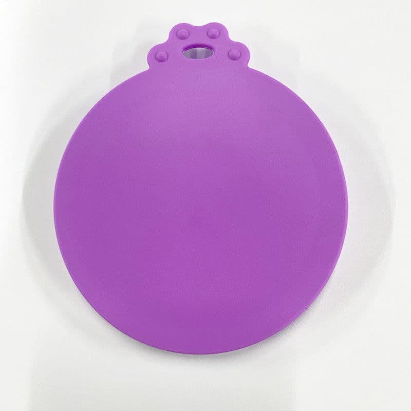 image-Silicone Pet Food Can Lid - Orange