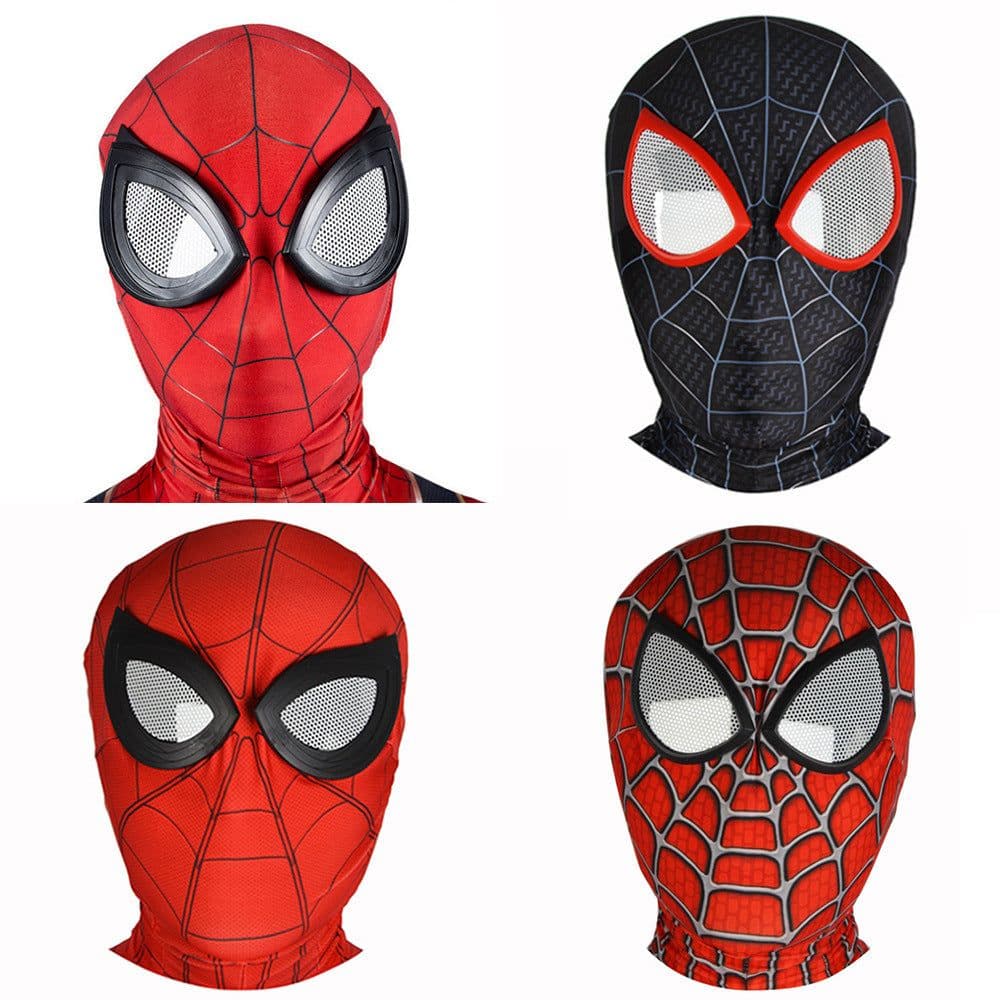 image-Halloween performance stage headgear children adult expedition steel anime glasses tights spiderman face mask
