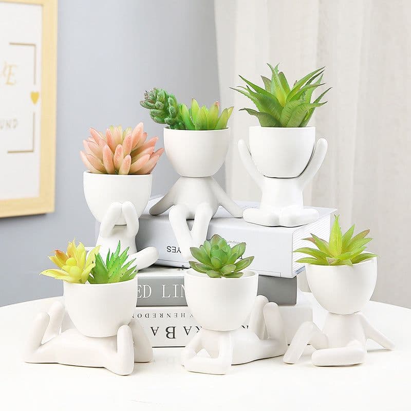 image-Sanwuxuan Nordic Ceramic Succulent Pot