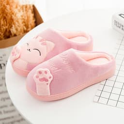 image-Cotton Slippers Women Men Couple Unisex Warm