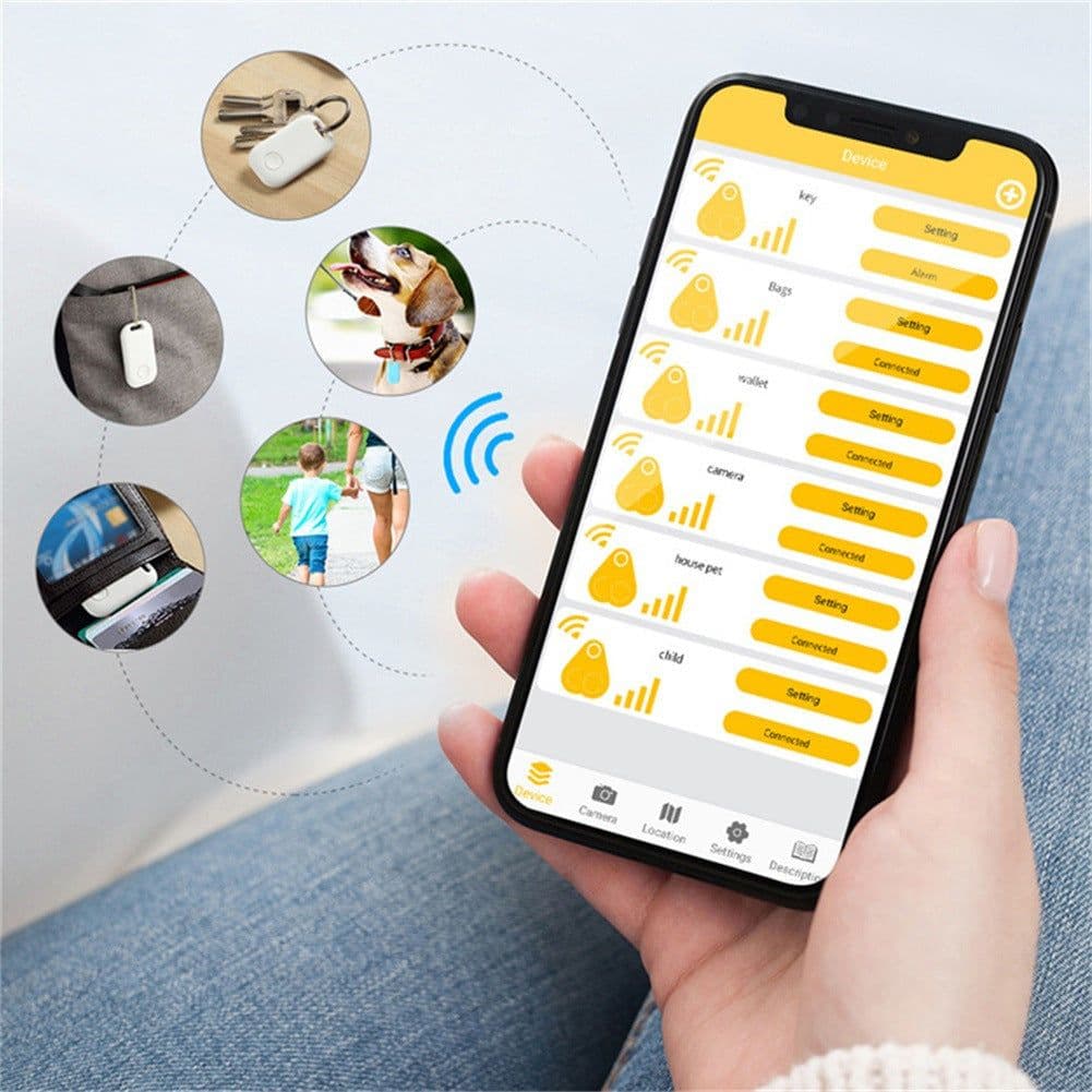 image-Tuya Bluetooth Tracker - White Pet Key Finder