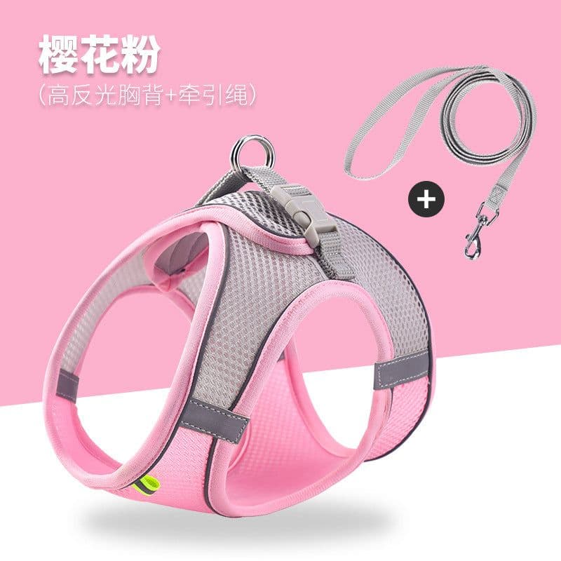 image-Pet cat traction rope vest type chest strap out cat special anti-break slip cat rope tied cat chain