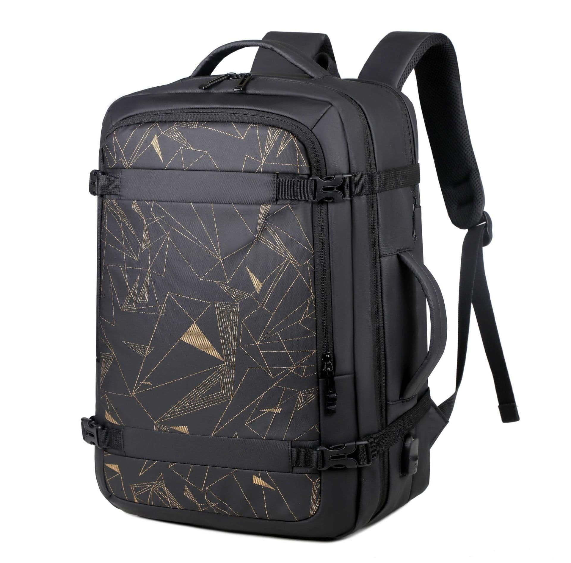 image-Yamaro 20-35L Portable Waterproof Backpack - Gold Film, 15.6" Laptop