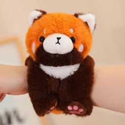image-Zoo Red Panda Plush Toy - Animal Bracelet Slap Ruler Gift for Kids