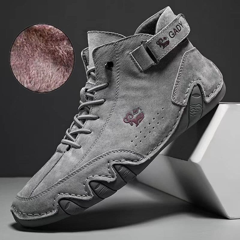 image-Explosive Didi Ram men's shoes high-top cotton shoes men's casual shoes winter plus velvet thickened shoes Martin boots men's models