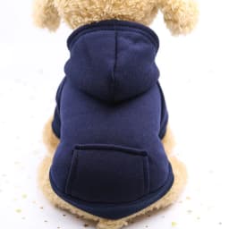 image-Pet Hoodie Sweater - Gray Denim Pocket for Dogs & Cats