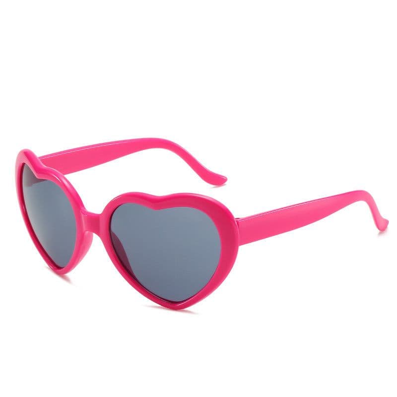 image-Mori Fox Heart Sunglasses - Black UV400
