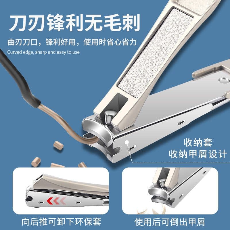 image-Mantis Nail Clippers 3-Piece Set - Anti-Splash