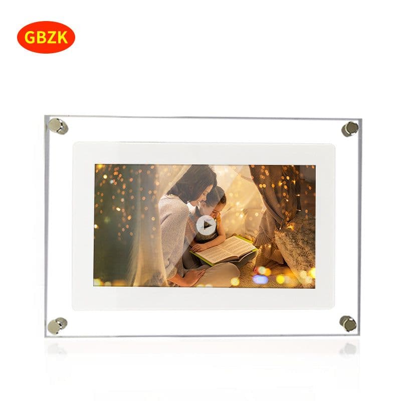 image-Amaboo 5" Digital Photo Frame - White Acrylic