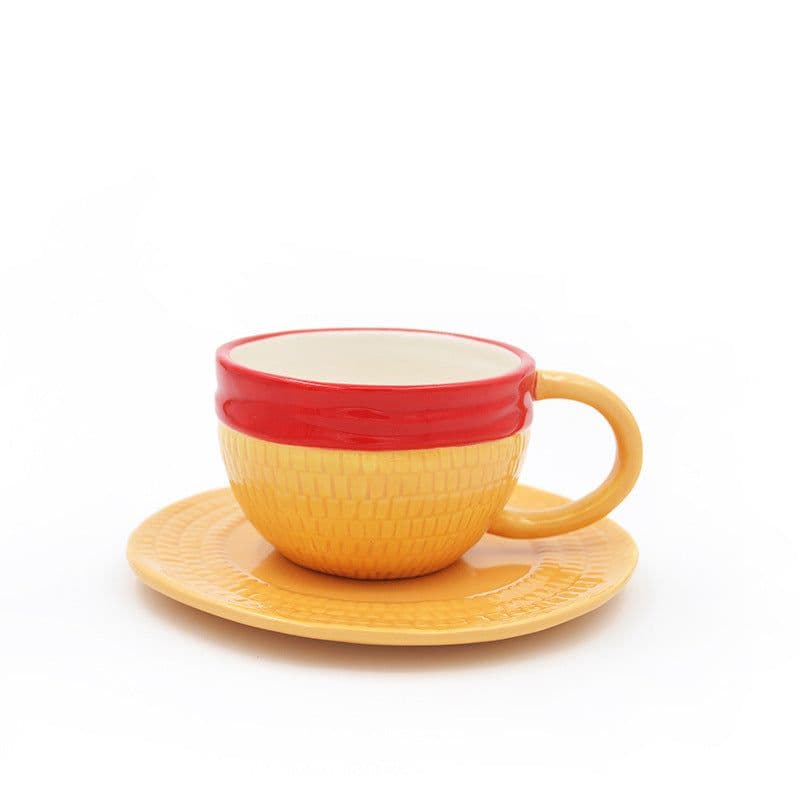 image-Creative Ceramic One Piece Mug - Luffy Ace Sabo