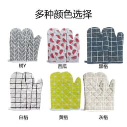 image-Microwave Oven Gloves Heat Resistant - White