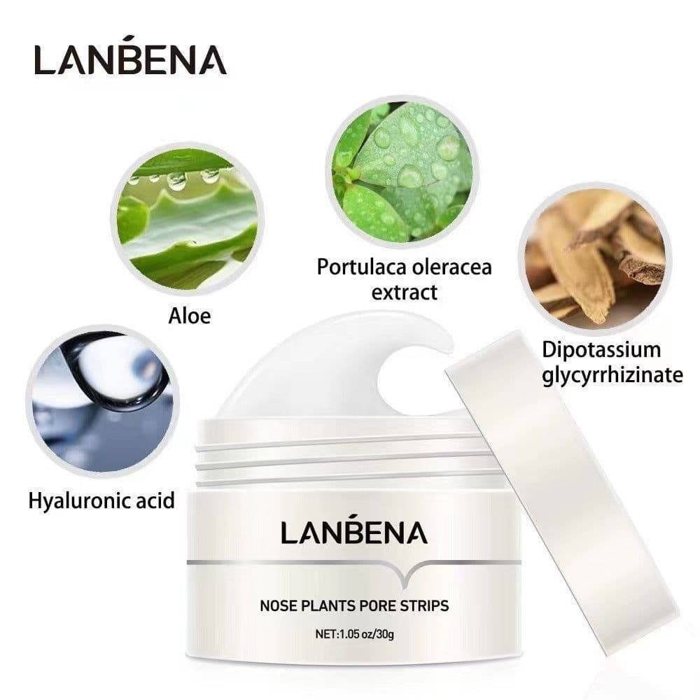 image-LANBENA Blackhead Nasal Mask - Peel-Off Acne Remover, 60 Sheets LA-01N