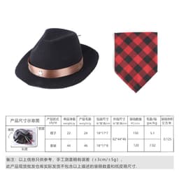 image-Wholesale Pet Cowboy Hat - Pentagram Headgear Funny Design