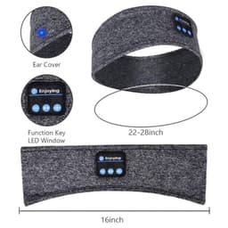 image-Bluetooth 5.0 Music Sleep Eye Mask Detachable Key Body Yoga Sweat Absorbing Headband Outdoor Running Bluetooth Headband