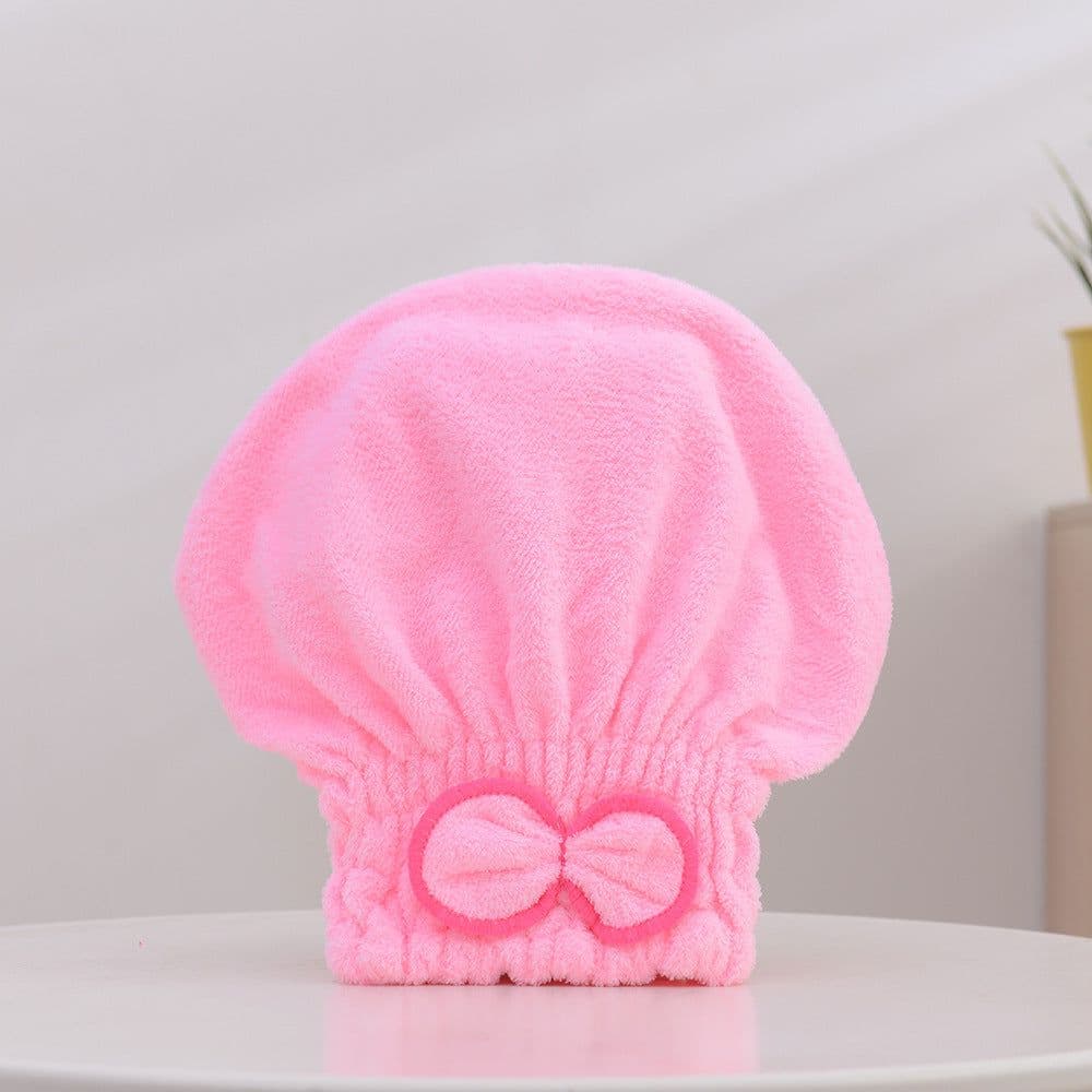 image-Coral Velvet Shower Cap - Purple 25x24cm
