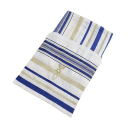 image-Arabian Scarf Shawl - Navy Blue Gold 50x180cm Polyester
