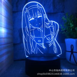 image-3D Night Light LED USB Desk Lamp Touch Remote Control Modern Minimalist