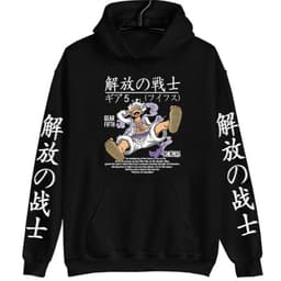 image-Cheers Anime Luffy Hoodie Sweatshirt - Yellow, 4XL, Long Sleeve, Spring/Autumn
