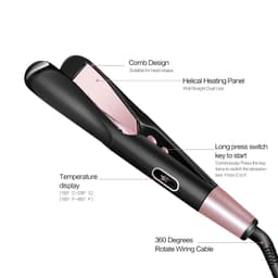 image-Cross-border Electric Hair Straightener Curler - Dual