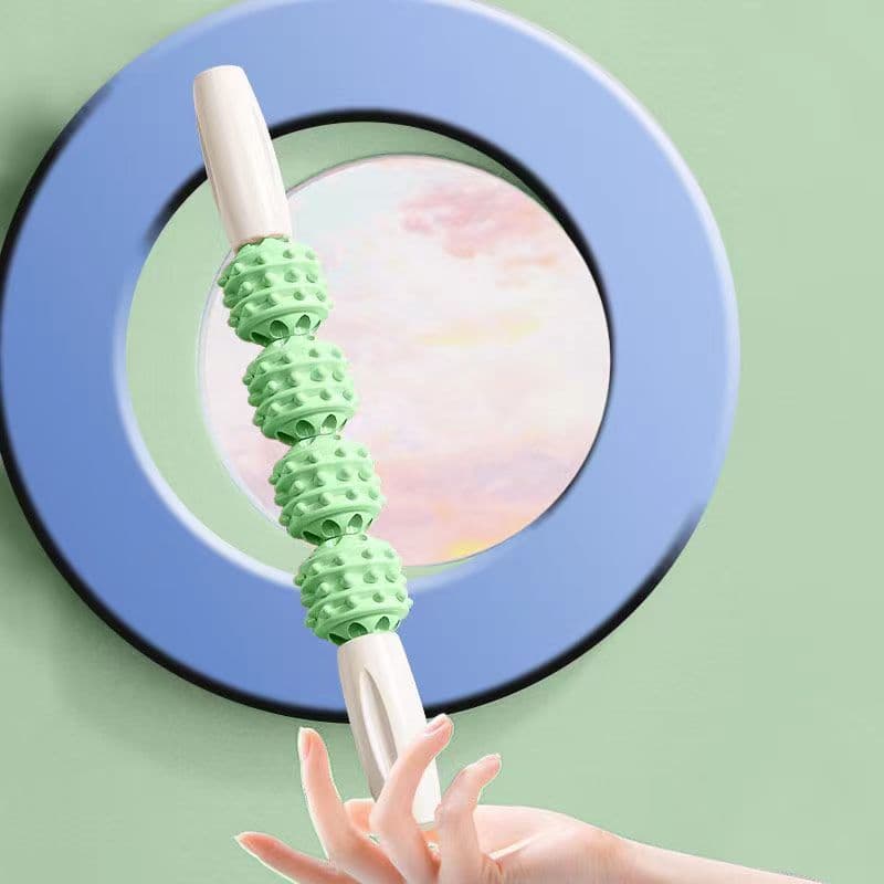 image-Stovepipe massage stick mace roller fitness fascia stick leg muscle relaxation roller calf yoga stretching