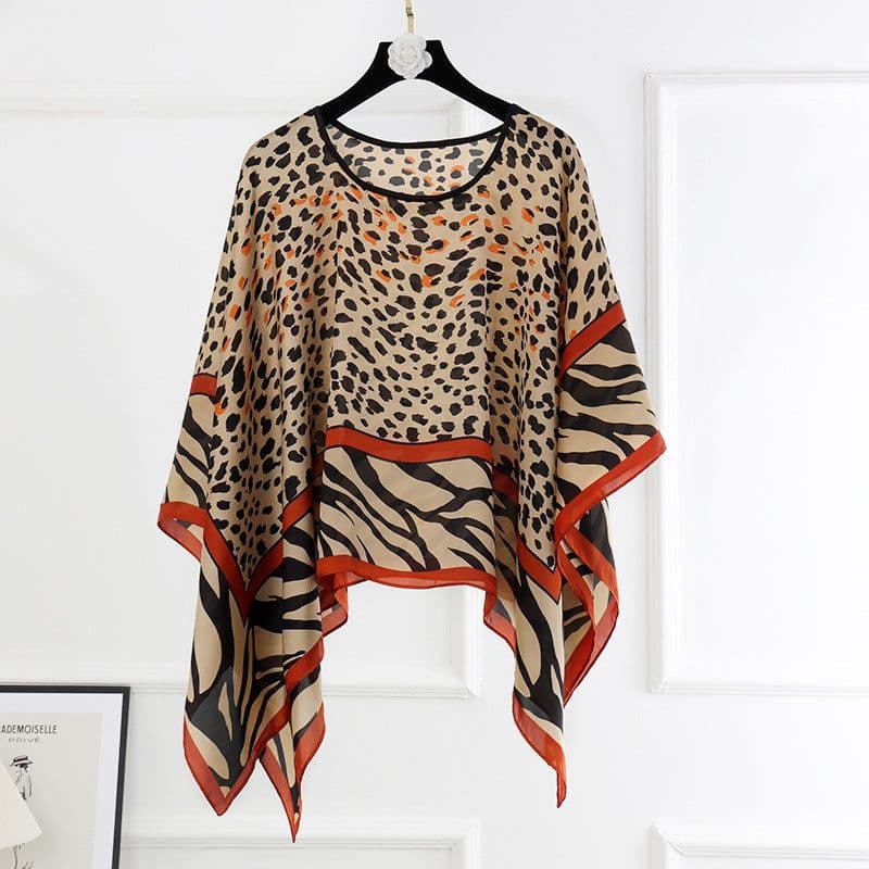 image-Silk Scarf Shawl - Women's Summer Sunscreen Large