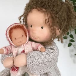 image-Waldorf Doll Vinyl Mini Christmas Thumbling