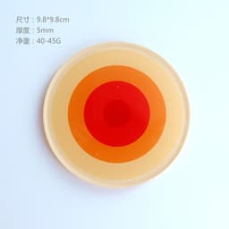 image-Simple Acrylic Coaster - Heat Insulation