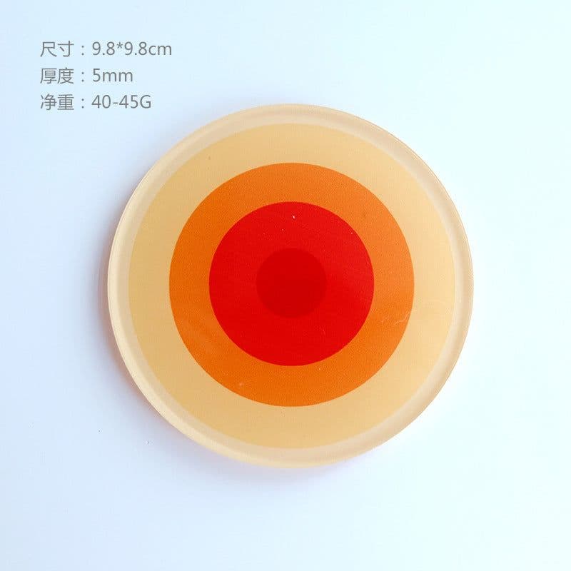 image-Simple Acrylic Coaster - Heat Insulation