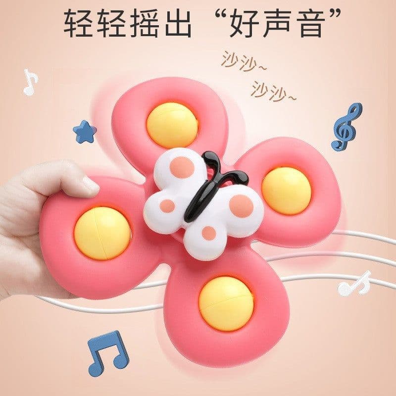 image-Wholesale Cross-Border Kids' Suction Spinner Toys, Insect Tops