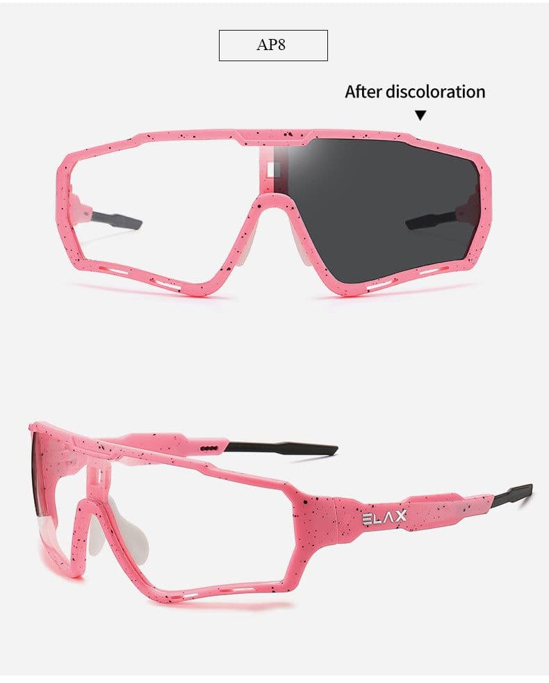 image-ELAX Cycling Glasses Color-Changing Windproof AP