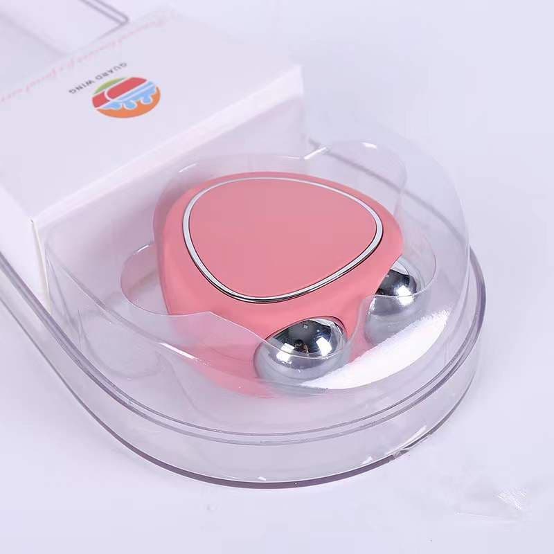 image-Micro-current Beauty Massager - Pink Face Lift Tool
