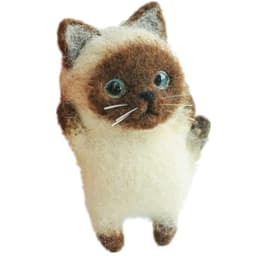 image-Kitten Wool Felt DIY Material Pack - Orange
