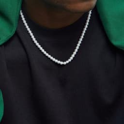 image-Cross-border Hot Sale Long Imitation Pearl Necklace Unisex Light Luxury Temperament Versatile Simple Necklace Jewelry Wholesale