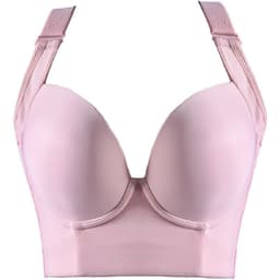 image-Nylon Bra 42/95AB Pink - Plus Size 3/4 Cup