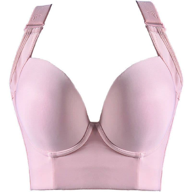 image-Nylon Bra 42/95AB Pink - Plus Size 3/4 Cup