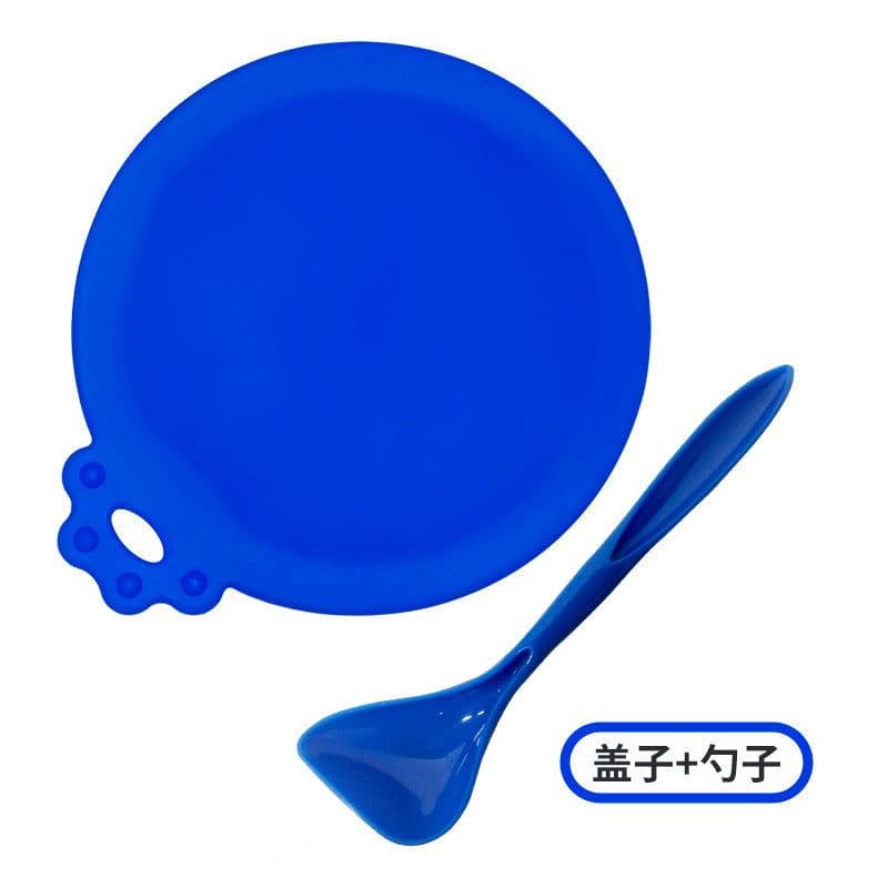 image-Silicone Pet Food Can Lid - Orange