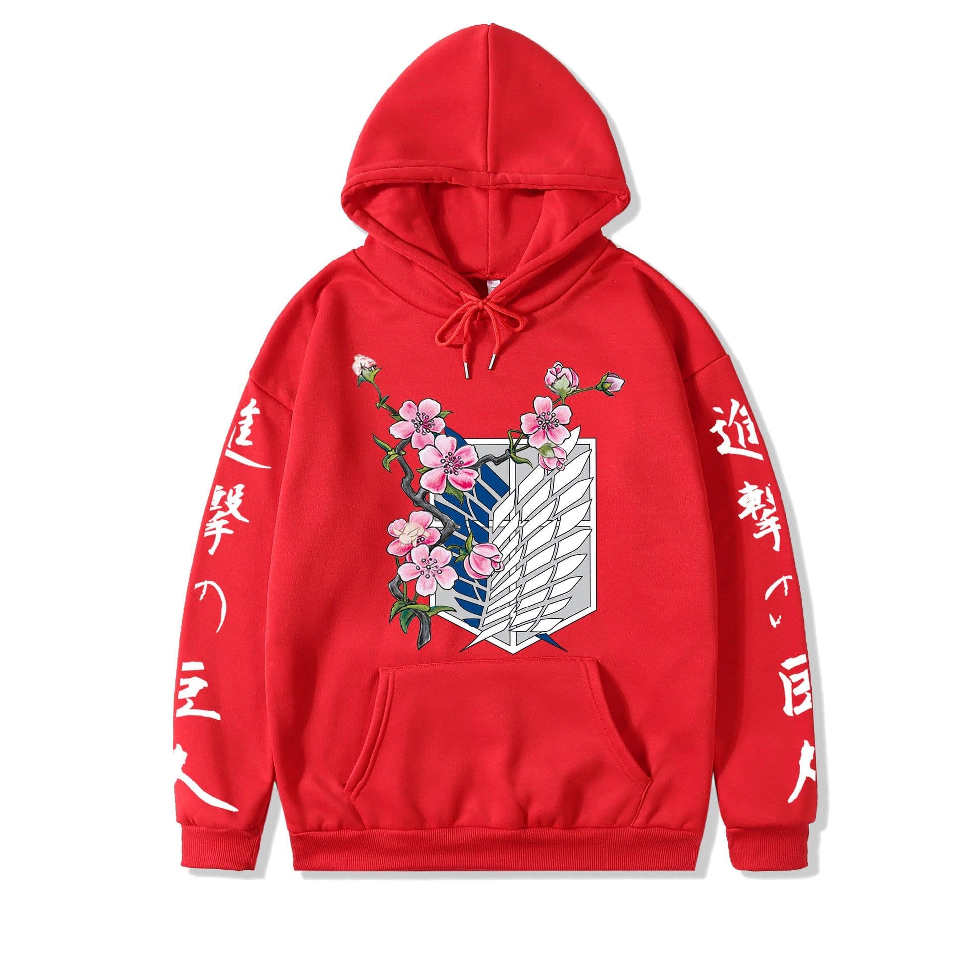 image-2021 couples wear autumn and winter new popular anime attack giant series illustration loose casual hooded sweater women