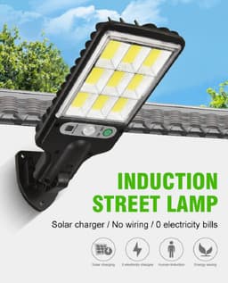 image-Wilder Solar LED Street Lamp - Remote Control