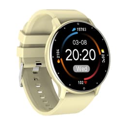 image-lormocat ZL02D Smart Watch - Yellow Heart Rate Blood Oxygen Monitor 1.28" IPS Screen