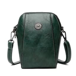 image-2023 New Autumn Trendy Soft Leather Mobile Phone Bag Women's Crossbody Mini Small Bag Fashion Vertical Style Small Mobile Phone Bag