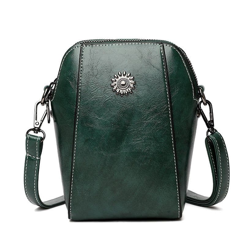 image-2023 New Autumn Trendy Soft Leather Mobile Phone Bag Women's Crossbody Mini Small Bag Fashion Vertical Style Small Mobile Phone Bag