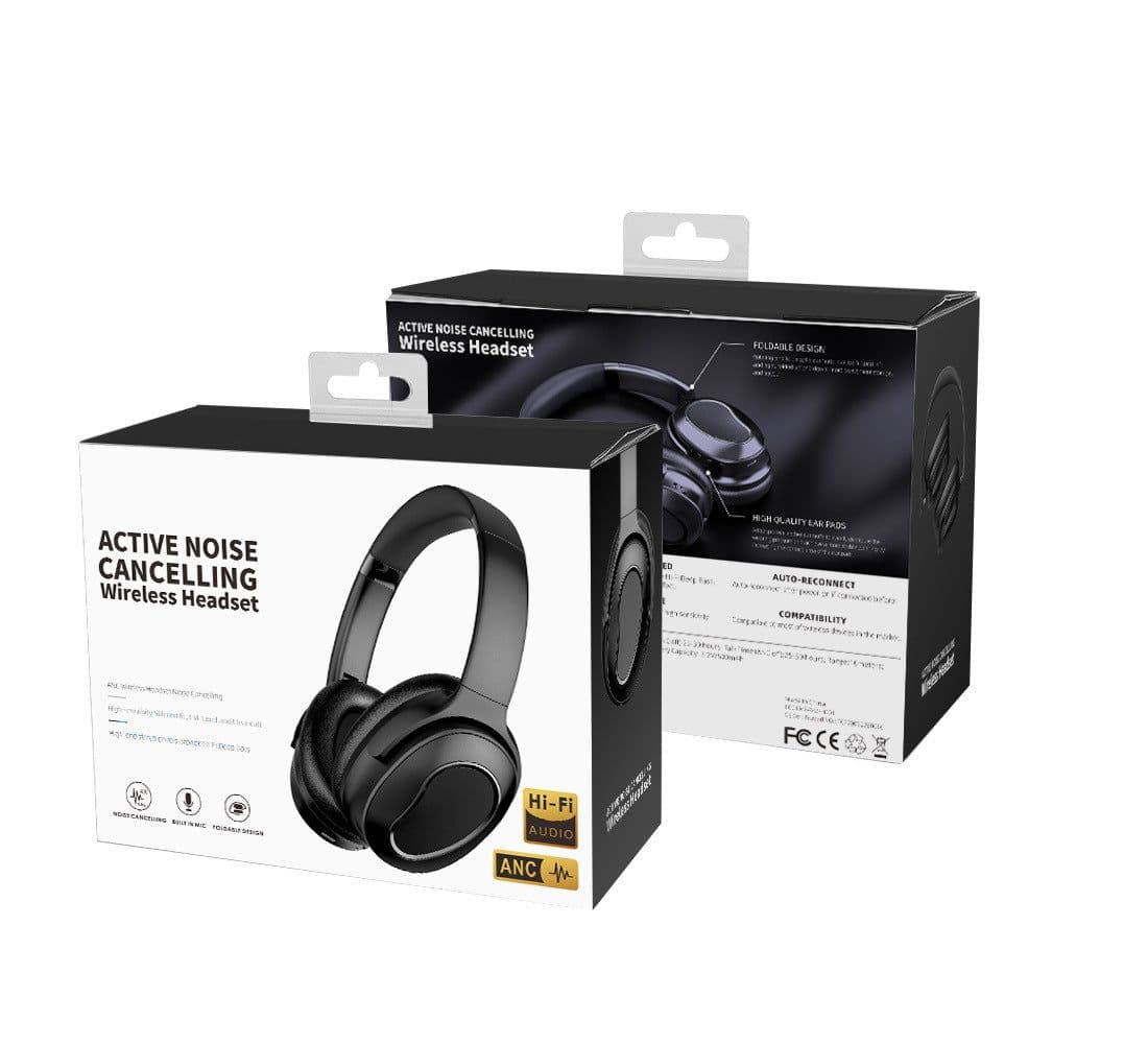 image-OEM Silver Noise-Canceling Bluetooth Headset ANC 5.0 12hr