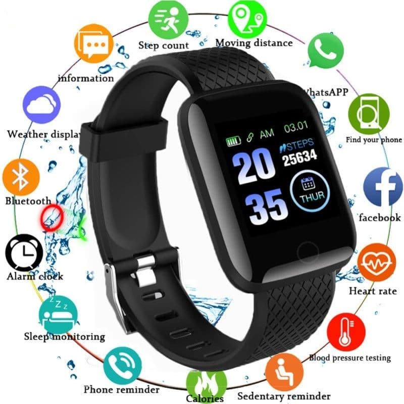 image-116plus Smart Bracelet - Message Reminder Color Screen