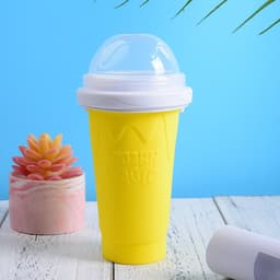 image-Silicone Pinch Cup - Blue 500ml Smoothie