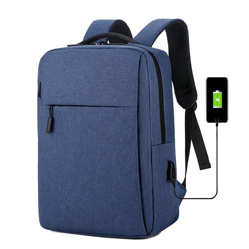 image-Little Elite 20-35L Business Backpack - Gray USB Charging Oxford Cloth