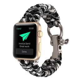 image-Apple Watch 7 Nylon Braided Strap - Camouflage Black