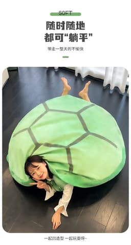 image-Turtle Shell Doll Clothes Wear Big Pillow Sleeping Bag Sleep Plush Toy Doll Doll Girl Birthday Gift
