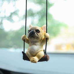 image-KAKAXIN Cartoon Puppy Car Pendant - Resin Ornament